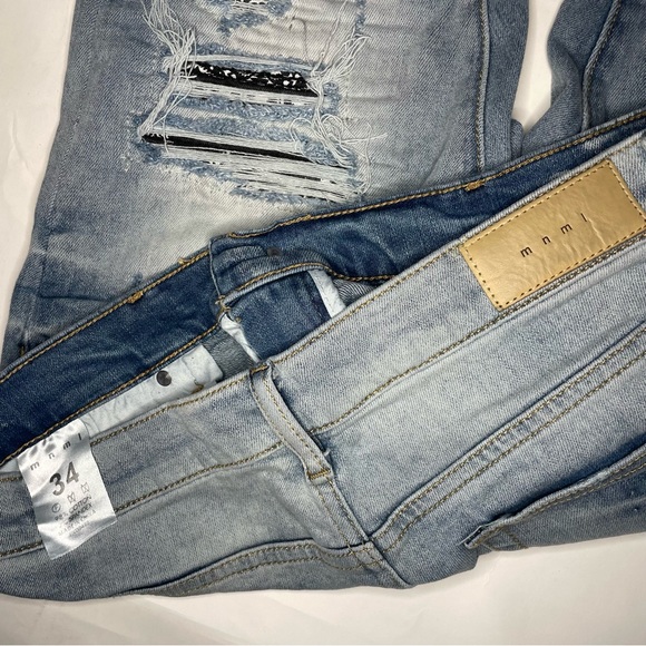 MNML Moro Skinny Denim Amiri Style - Picture 3 of 3